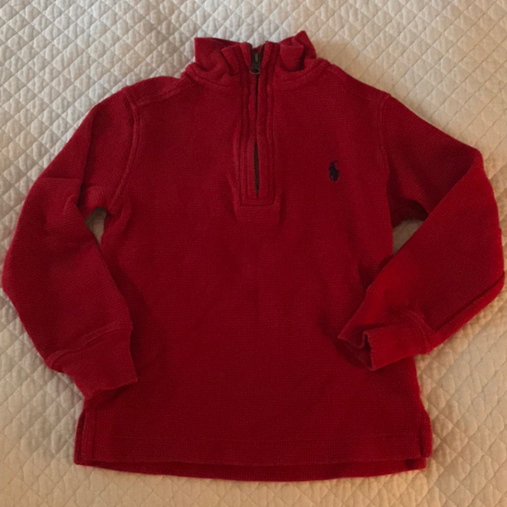Boys 3T Polo Ralph Lauren Thermal Quarter Zip Up